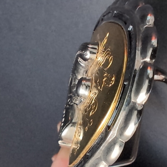 Tosoni Selleria Western Gold/Silver Toned Cowboy Boots Belt buckle. - Picture 5 of 7